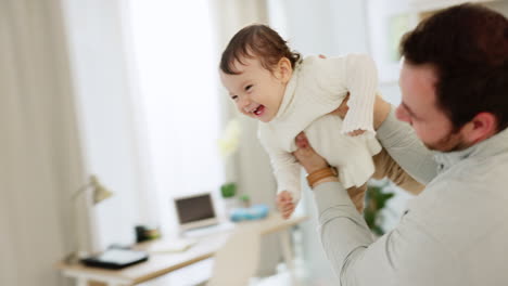 love, fun and happy family play with baby