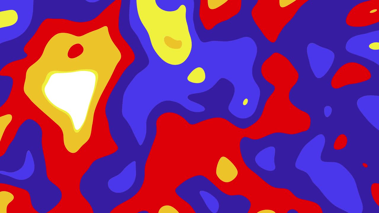 animación abstracta de formas orgánicas coloridas que se mueven sobre un fondo blanco. fondo animado de bucle sin costuras, papel tapiz.