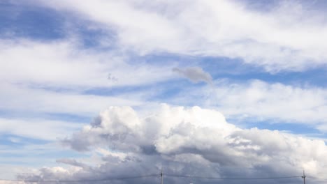 beautiful scene of the sky in clouds