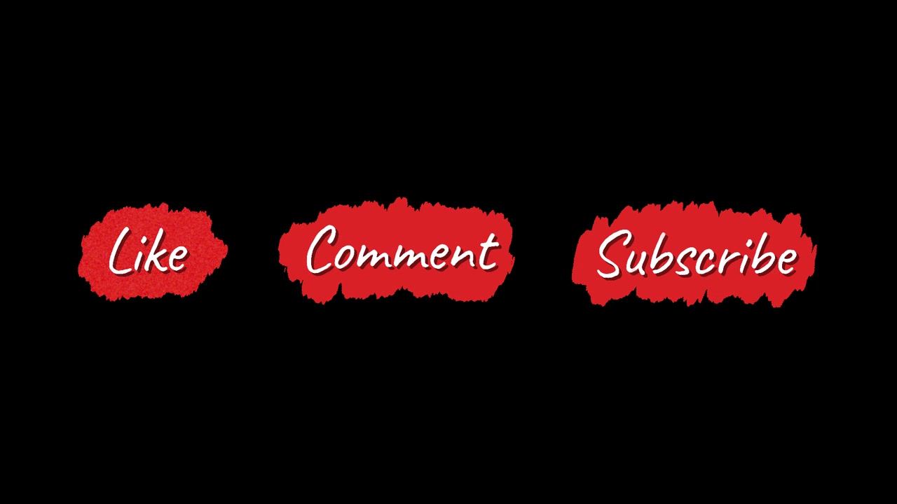 Like, Comment, and Subscribe tags animated in a charming hand-drawn style on transparent background