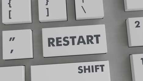 restart button pressing on keyboard