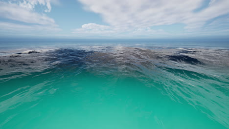 agua tranquila del océano