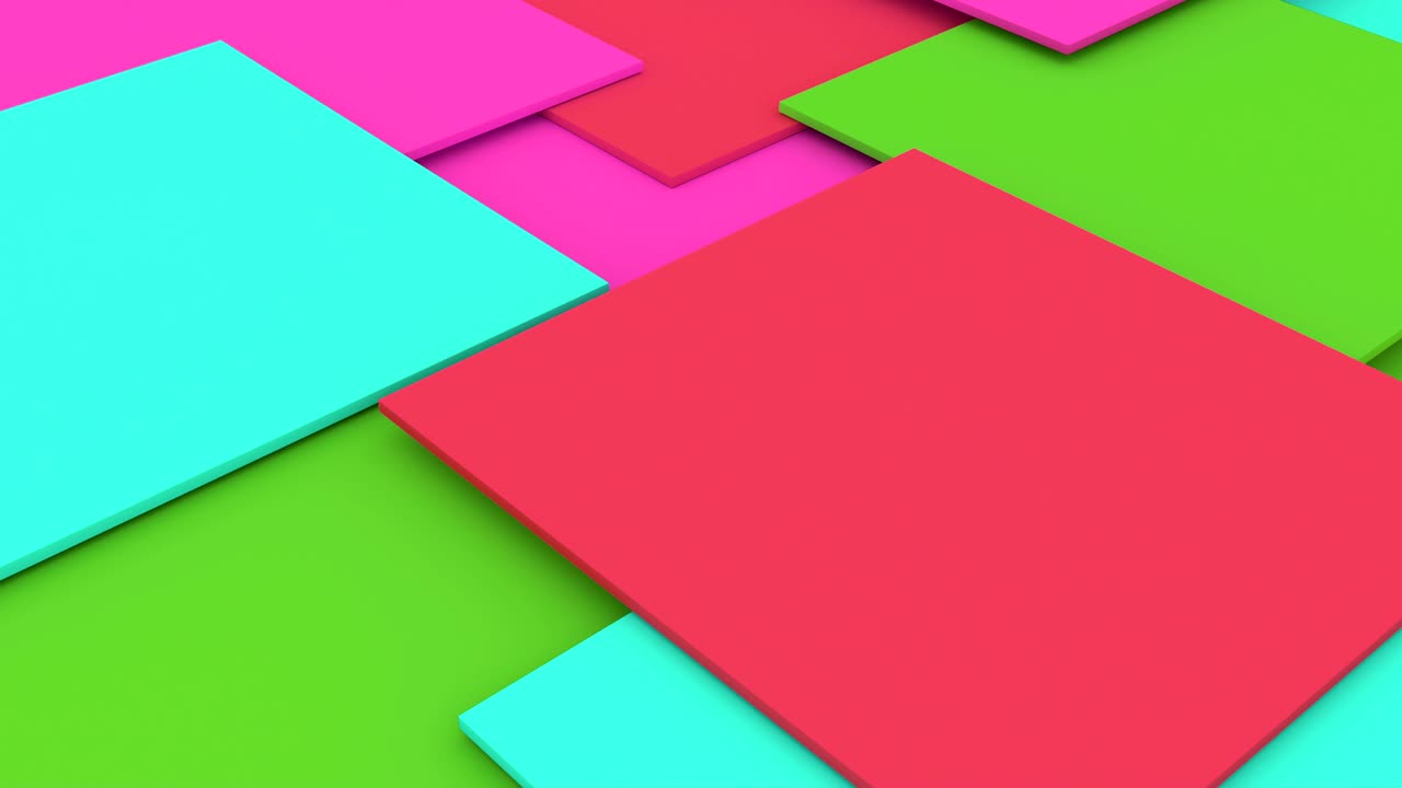 cubos de color. representación 3d abstracta de forma vívida giratoria. animación de bucle cgi. fondo colorido moderno. diseño de movimiento sin costuras para cartel, portada, marca, estandarte, cartel. 4k