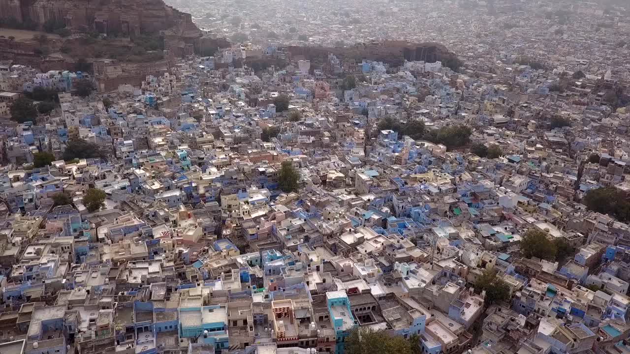 antena: ciudad azul de jodhpur en la india