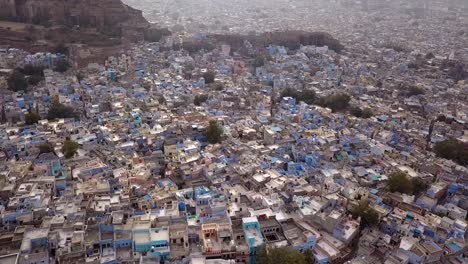 antena: ciudad azul de jodhpur en la india