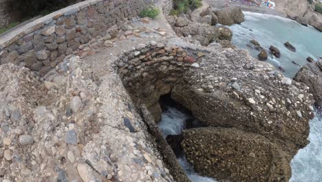 playa españa malaga nerja en un día nublado de verano usando un dron y una cámara de acción estabilizada-20