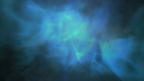 Smoke-moving-against-glowing-blue-background