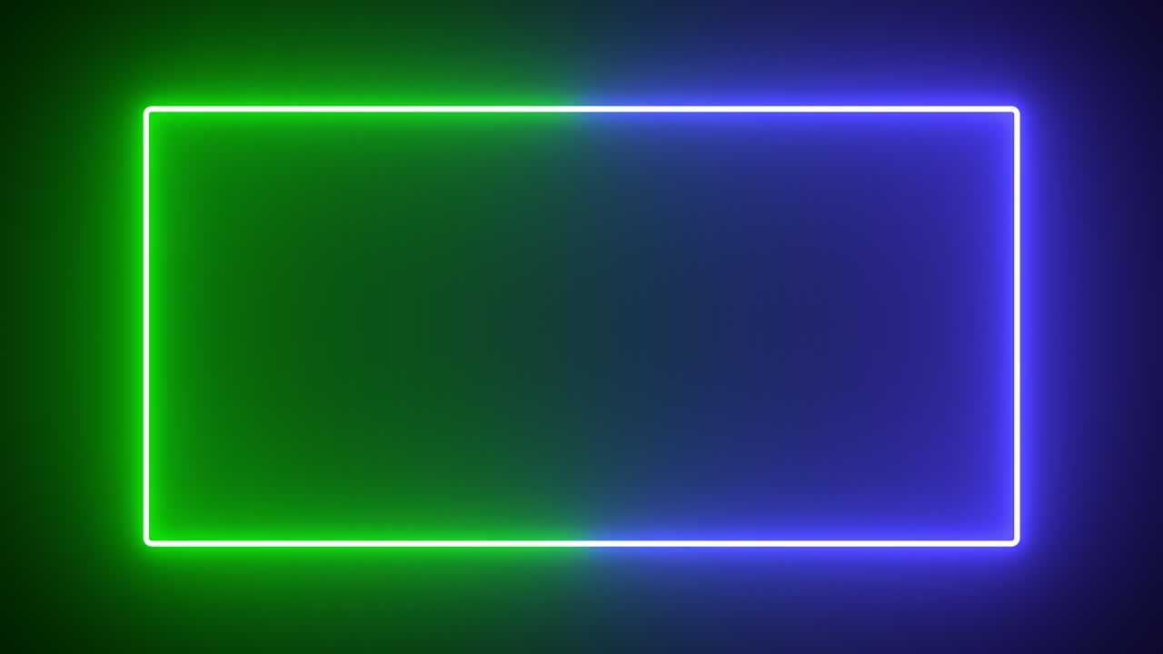 colorido de neón línea de llama brillante parpadeante bucle de animación al azar en un fondo negro.