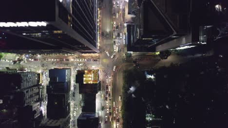 Stadtverkehr-Luftaufnahme-Von-Oben-Nach-Unten