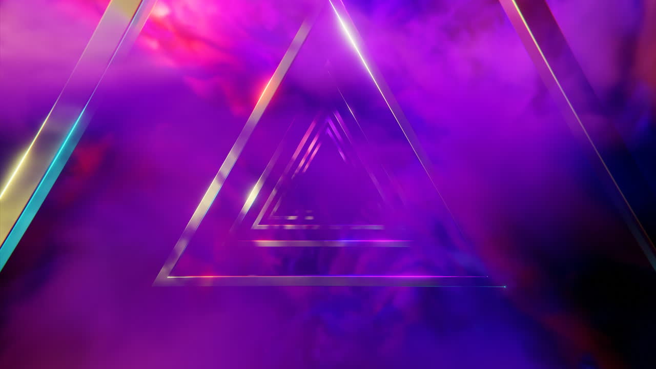 추상적인 반이는 삼각형 터널