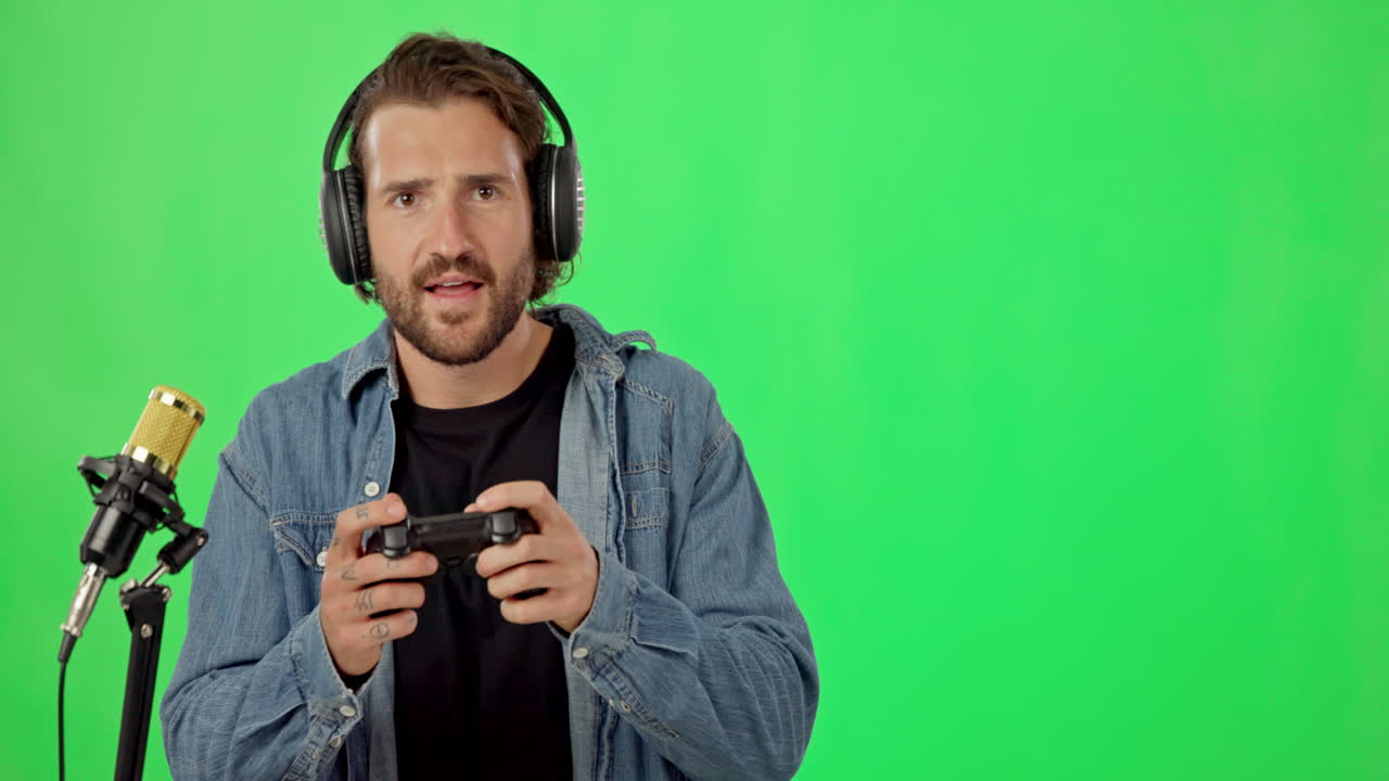 live streaming, giochi e la faccia di un uomo