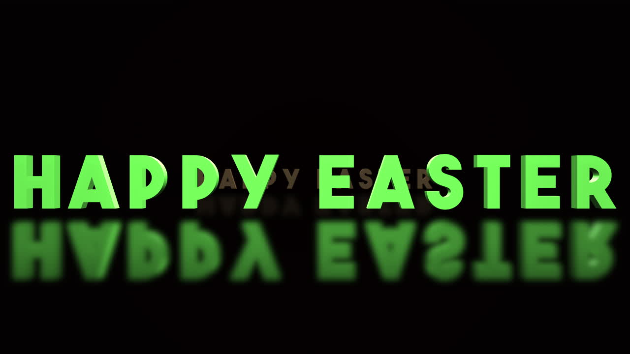 texto rodante de felices pascuas en degradado negro