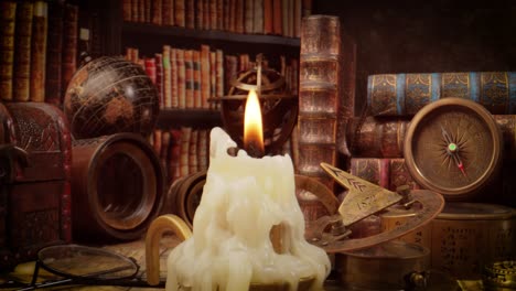 viajes y aventuras de estilo vintage. vintage vieja brújula y otros artículos vintage en la mesa.