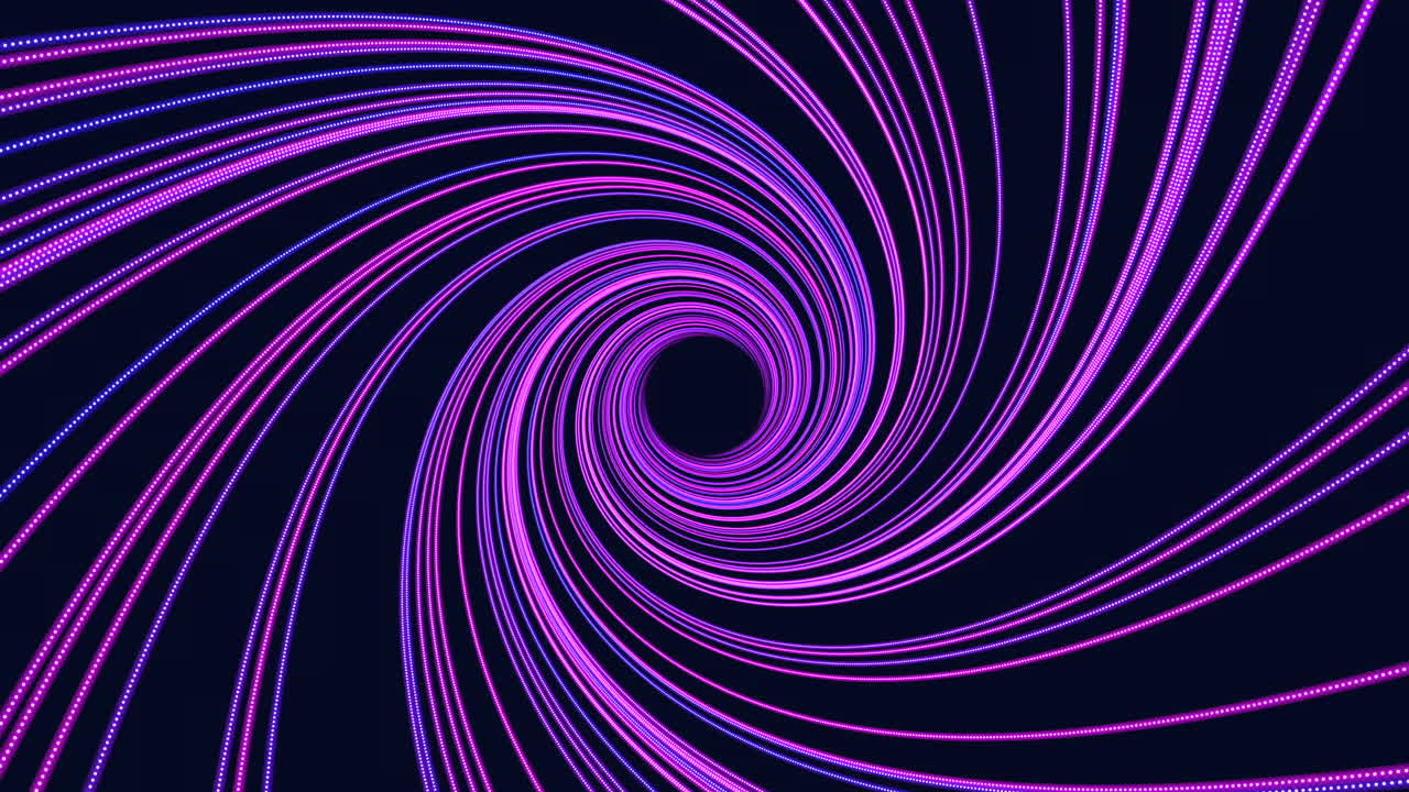 patrón dinámico en espiral de líneas púrpuras y azules