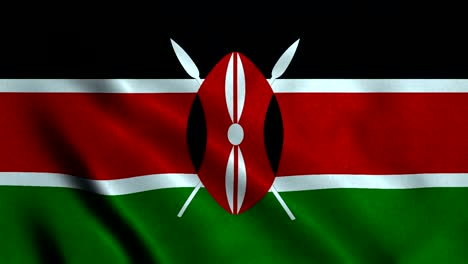 4k seamless loopable flag of kenya