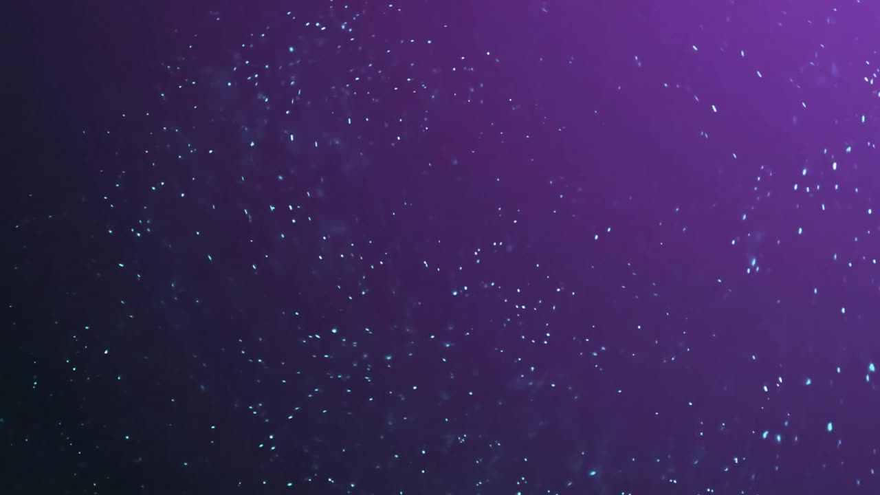 Animación de puntos en movimiento sobre fondo negro