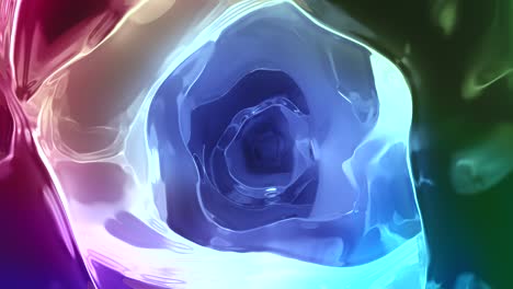 animación de formas abstractas multicolores con bucle de fluidos