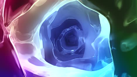 multicolored abstract shapes animation with fluids loop