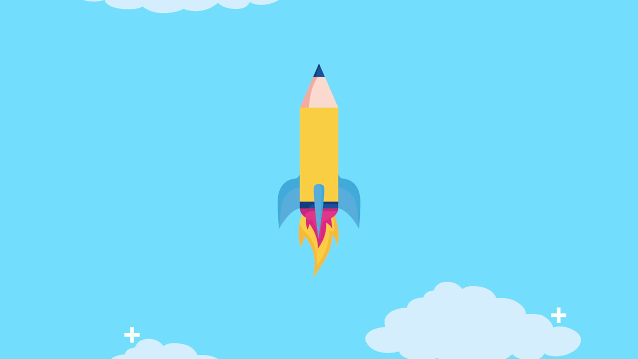 back to school season with pencil launcher