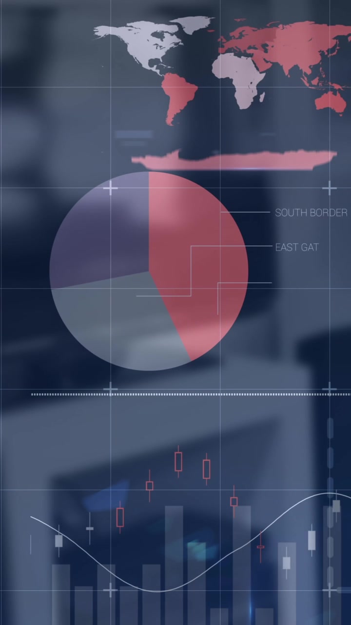 Animated Digital Display of Financial Data and Business Analytics