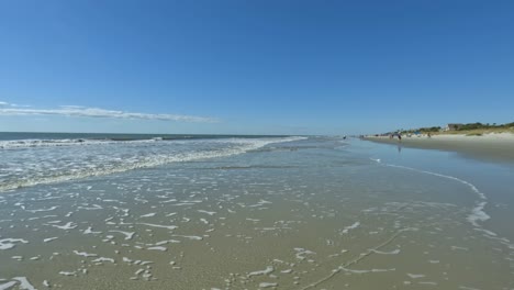 a beautiful, sunny summer's day hyper lapse at hilton head island in south carolina, usa