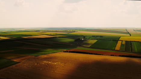 Imágenes-Cinematográficas-Y-Vibrantes-De-Drones-De-Campos-Cultivados-En-Moldavia