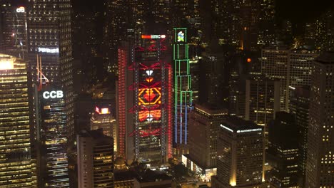 hong kong cityscape at night