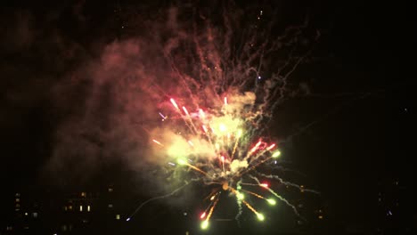 new year's eve fireworks 2023 over city of sofia, bulgaria