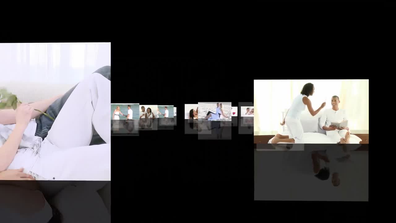 montaje de diferentes parejas divirtiéndose