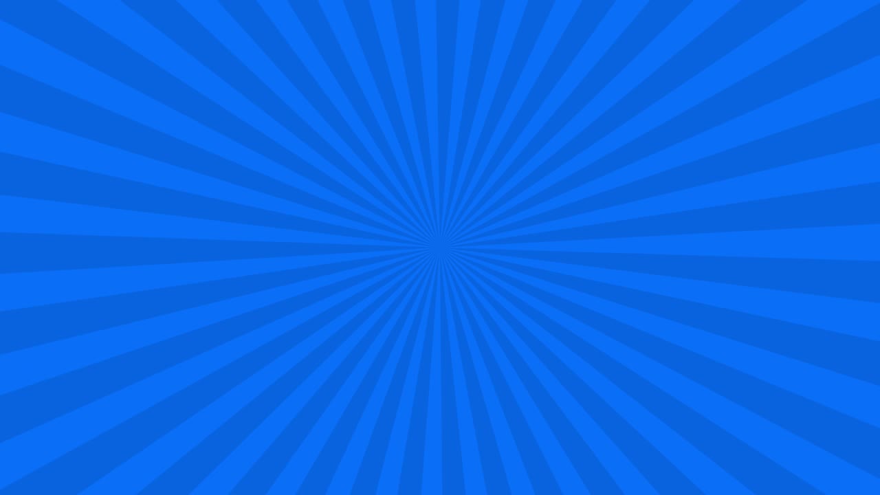 Blu sun rays rotating.