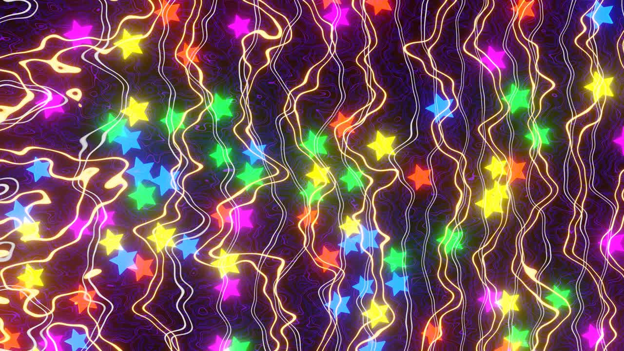 4K 3D animation. Abstract futuristic geometric shapes background. Stylish Animation Insane Trippy Psychedelic VJ Loop