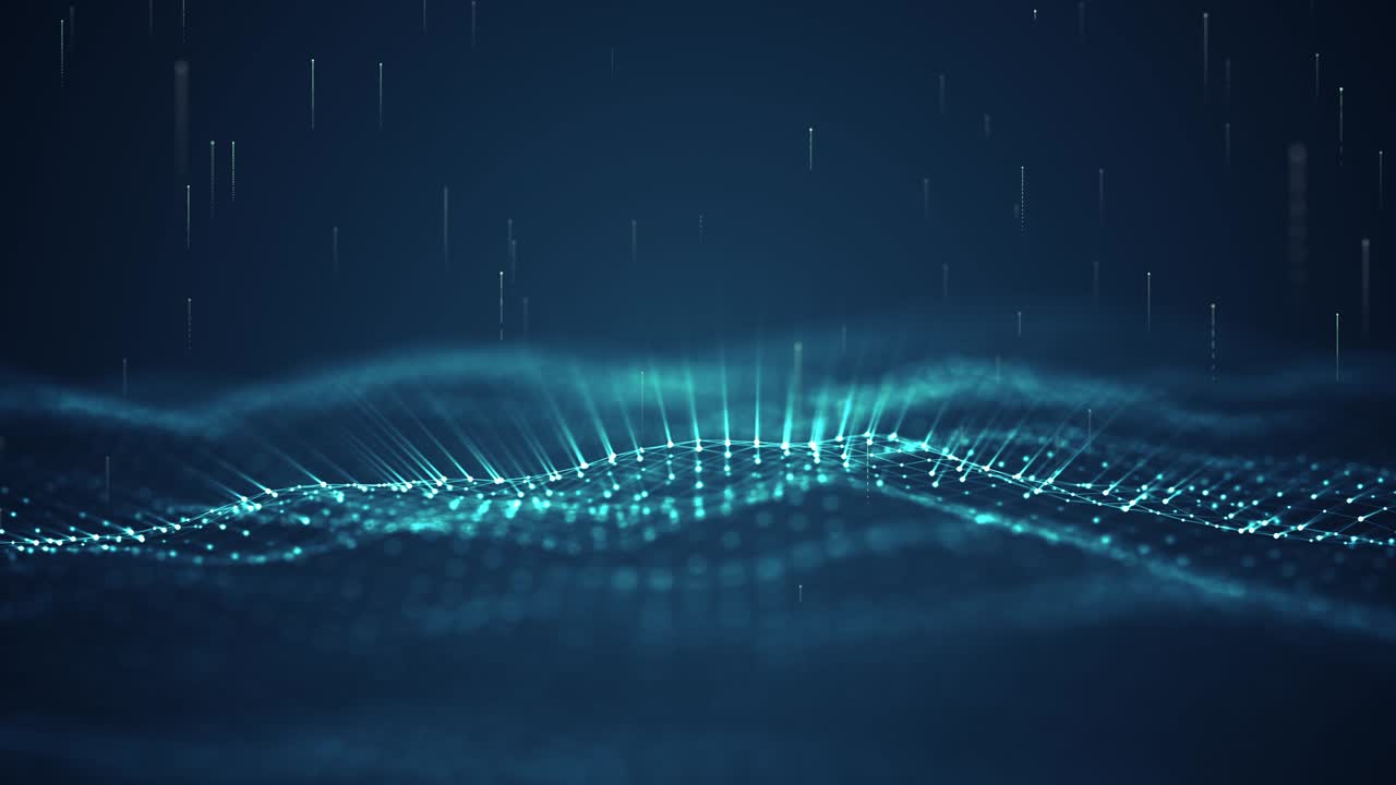 Technology digital wave background concept.