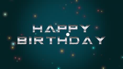 colorida brillante feliz tarjeta de cumpleaños en fondo azul