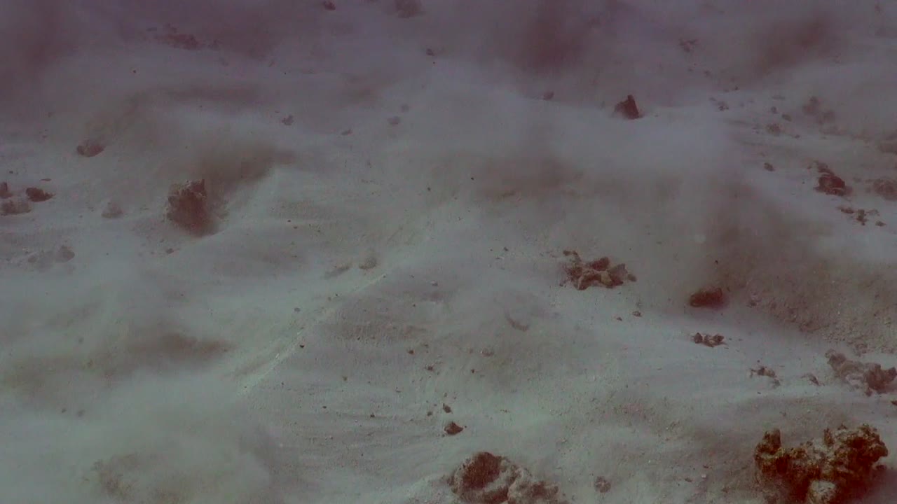 la marejada superficial llega al fondo arenoso