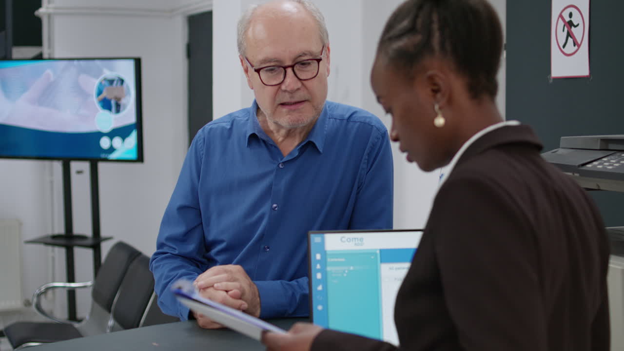 Hospital Reception Scene