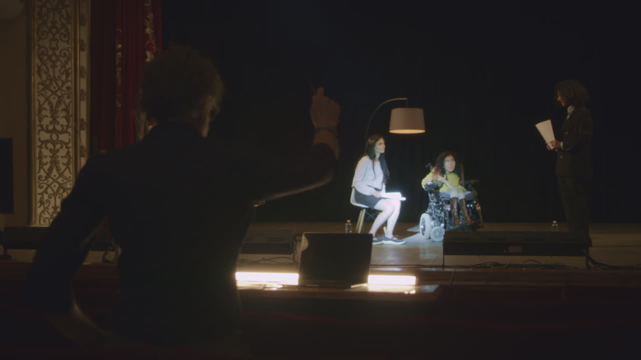 Theater Performance with a Person in a Wheelchair