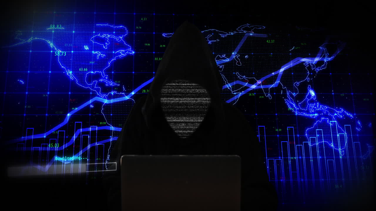 글로벌 네트워크 배경 해커와 함께 행동하고 있습니다.