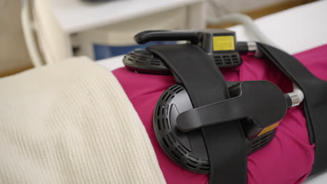 close-up of a medical device used for body treatment