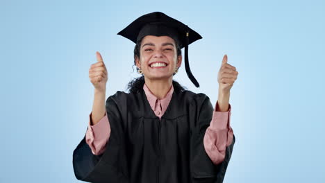 Graduation-success,-thumbs-up