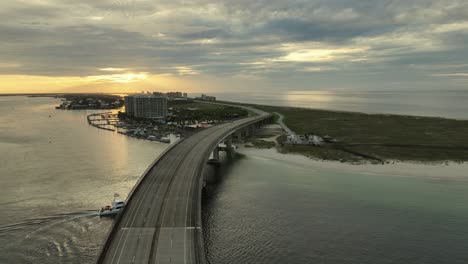 Perdido-Pass-at-sunrise-drone-view