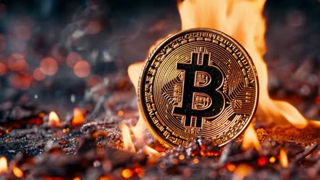 bitcoin in flames: digital currency risks and market volatility