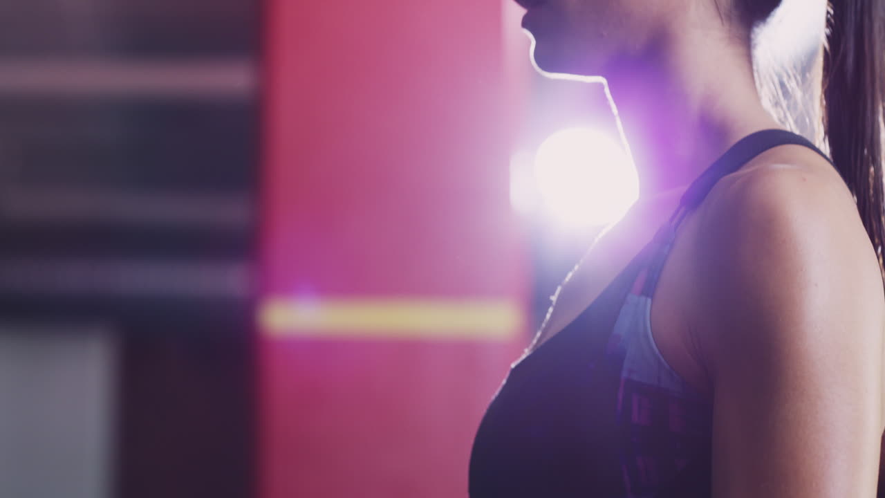 She's focused on her fitness