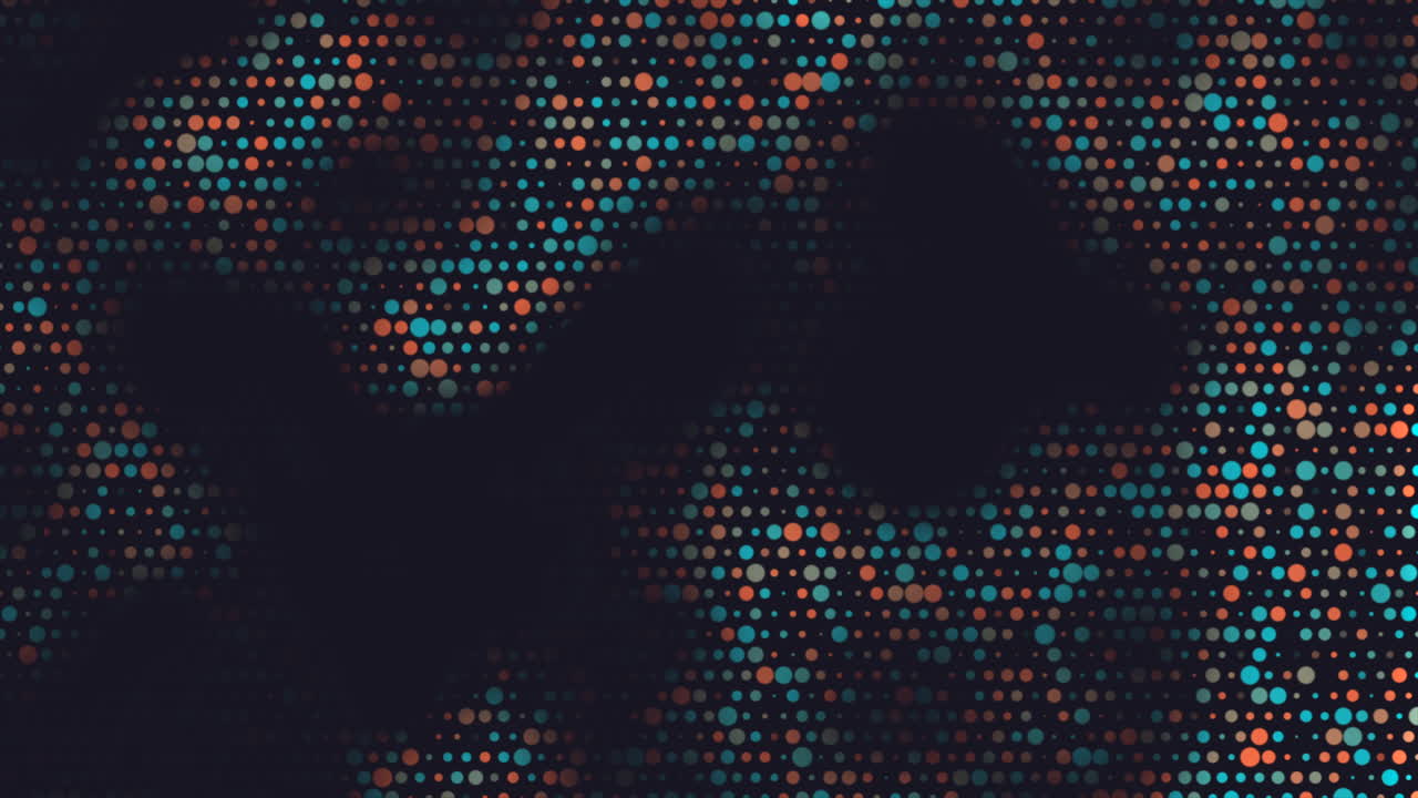 Blue and orange dots pattern