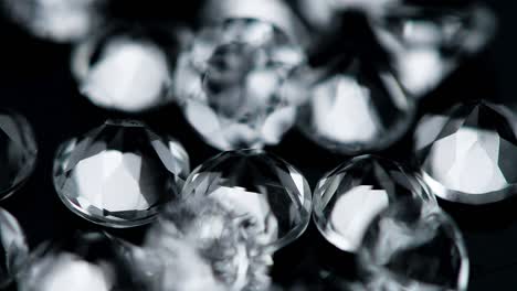 diamonds on a rotating table (seamless loopable close up footage)
