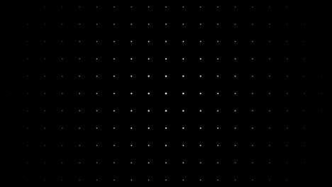 dynamic composition with white stars scaling at black background. vintage pattern animation