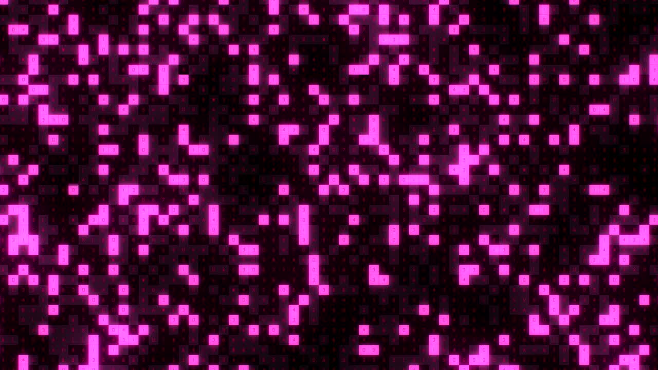 concepto de codificación hexadecimal 4k. fondo futurista con números y letras.