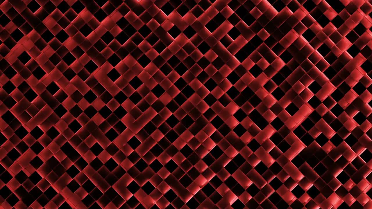 bloques iluminados en rojo que se mueven hacia arriba y hacia abajo