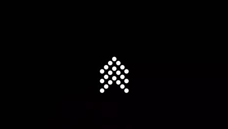 glitch deslizamiento hacia arriba botón de animación. aplicación y iconos de redes sociales, deslizamiento para la publicidad. redes sociales flechas de desplazamiento. animación de video 4k con canal alfa