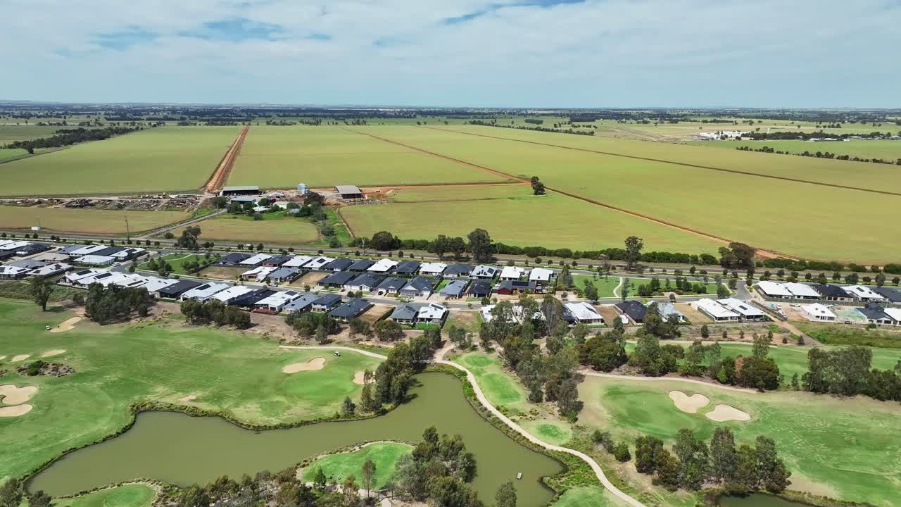 Residential growth near Black Bull Golf Club and open fields beyond