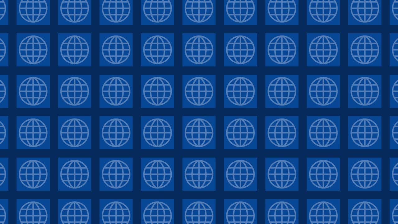 Repeating Pattern of Globes